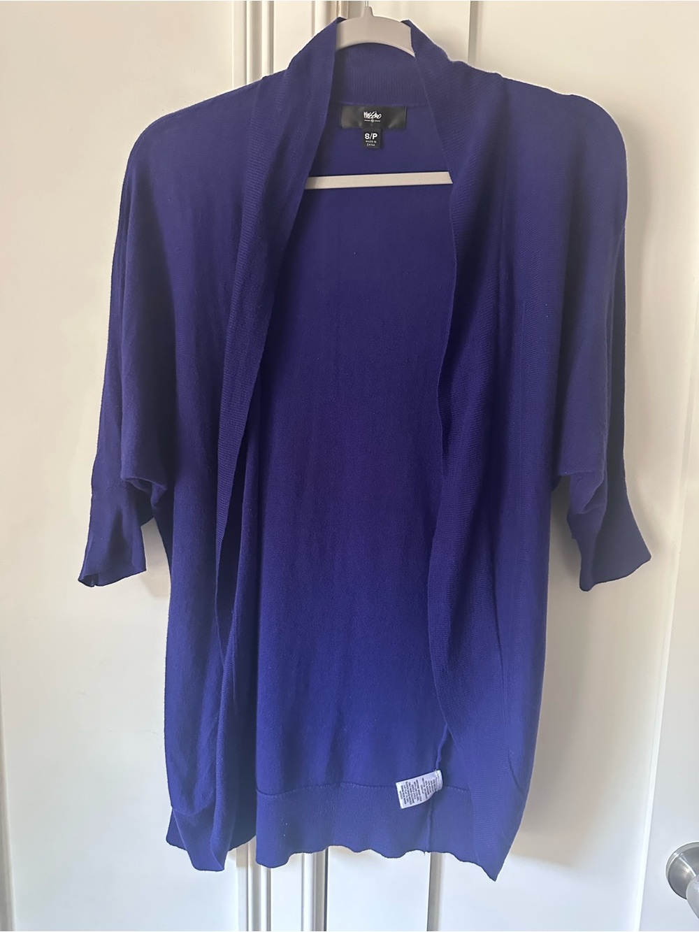 Mossimo Supply Co. Royal Blue Open-Front Women's Cardigan